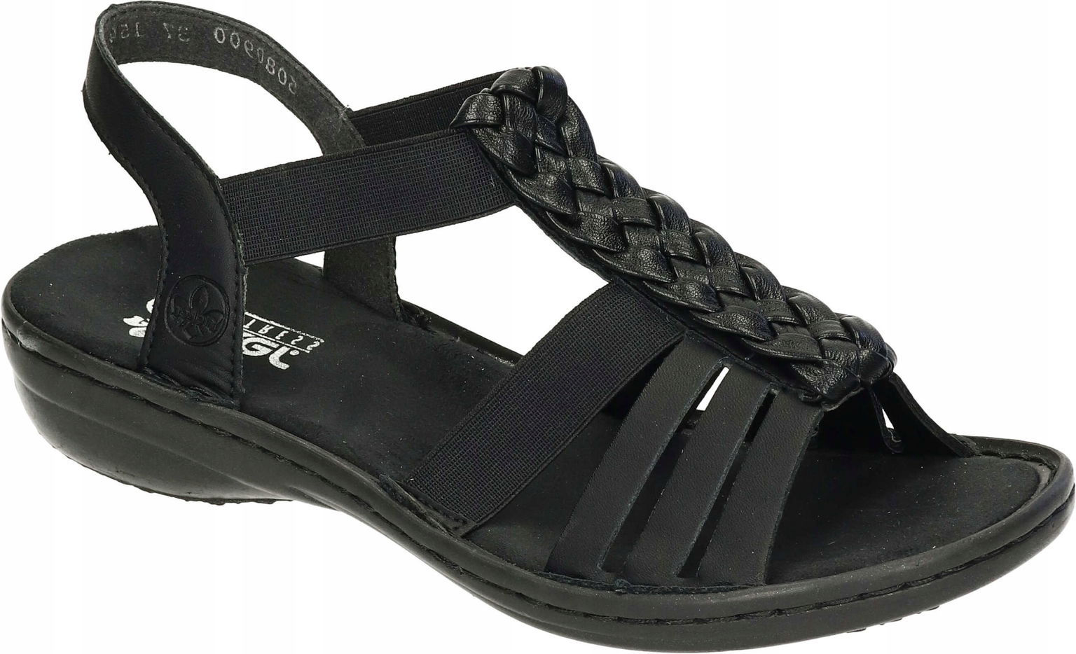 Sandále Rieker 910078-01 Čierne Dámske Letné
