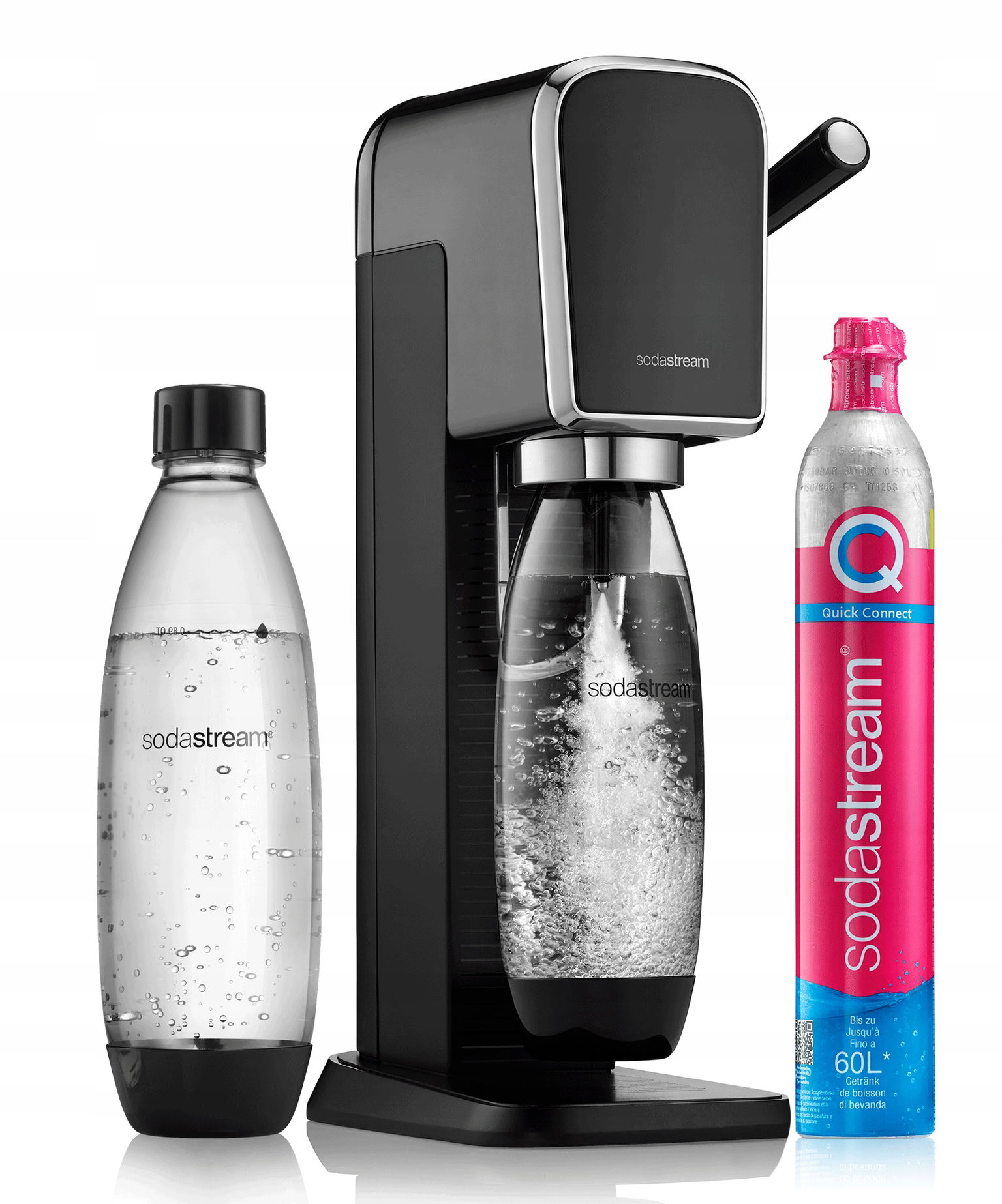Saturátor Soda Stream Art fľaša Set čierny