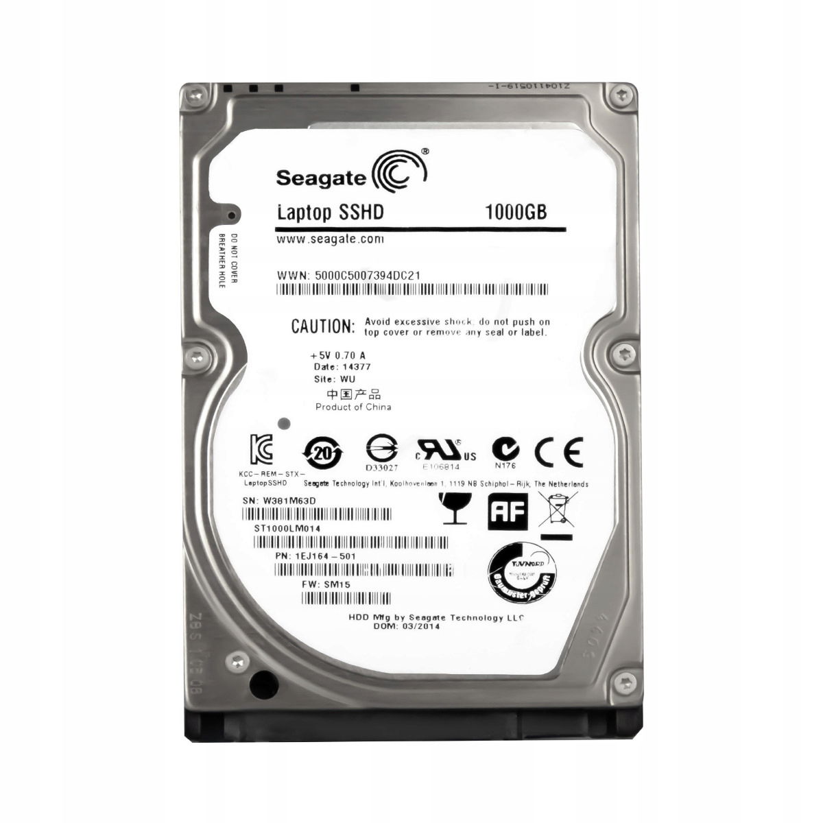 Seagate 1TB 5.4k Sata III 2.5 ST1000LM014 Fw: SM15