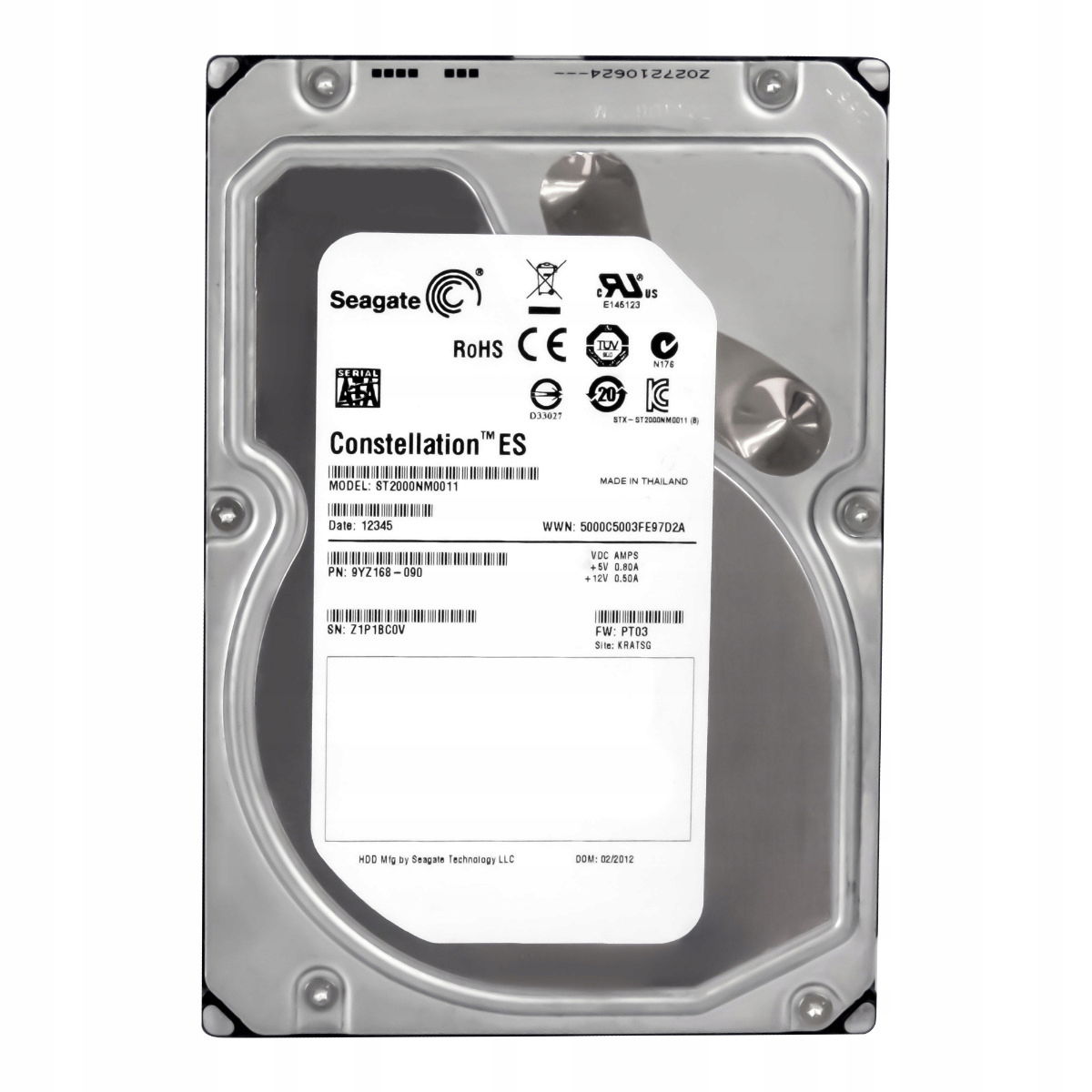 Seagate 2TB 7.2K 64MB Sata III 3.5'' ST2000NM0011