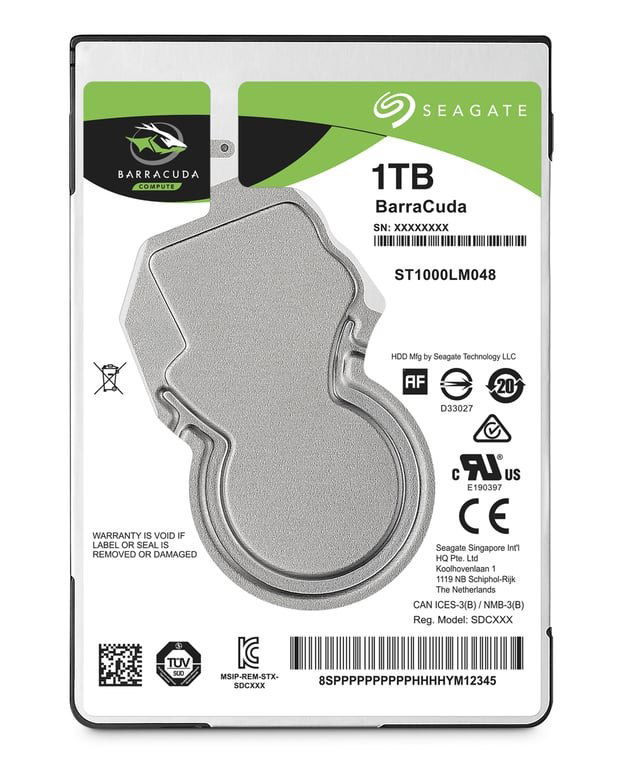 Seagate Barracuda 2.5" pevný disk 1 Tb 5400 Rpm 128 Mb 2.5"