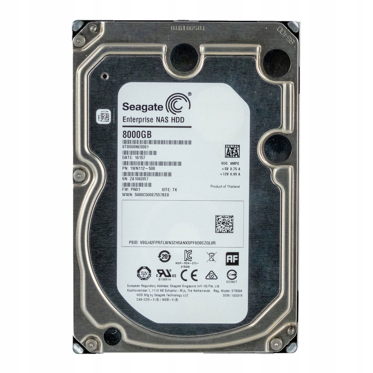 Seagate Enterprise Nás Hdd 8TB 7,2K 256MB Sata III 3.5'' ST8000NE0001