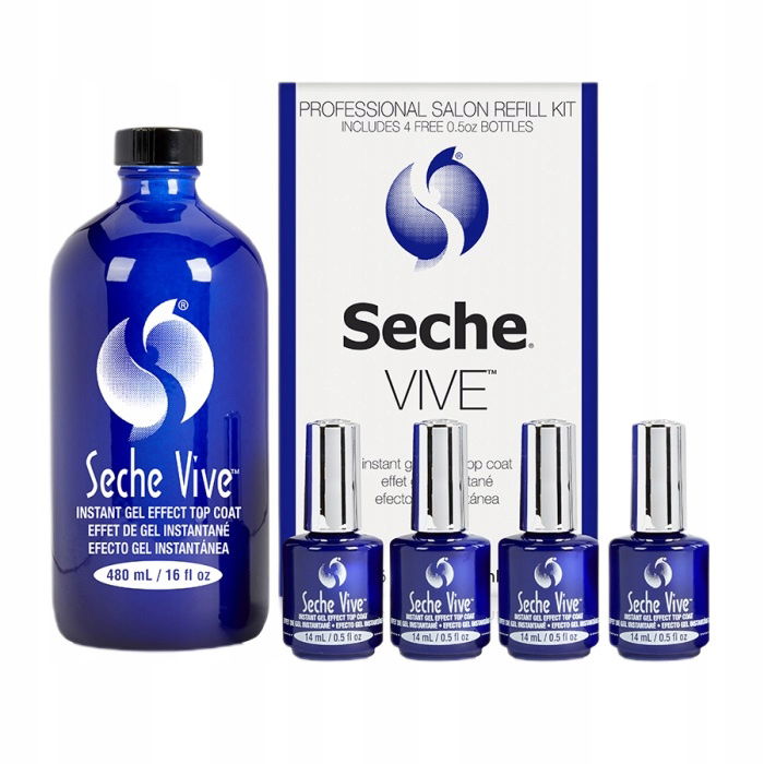 Seche Vive Insta Sada Topov Na Tradičné Nechty 480 ml 4x14 ml