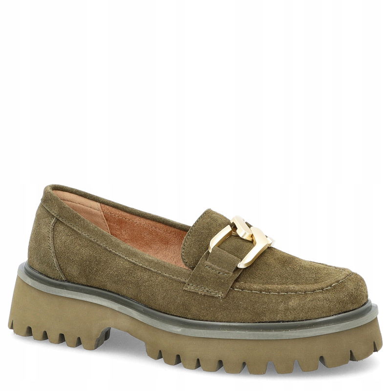 Semišové poltopánky Filippo DP4916/23 Khaki 36