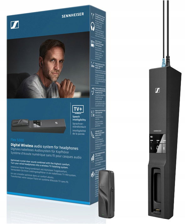 Sennheiser Flex 5000 univerzálny bezdrôtový adaptér pre televízor 12h 30