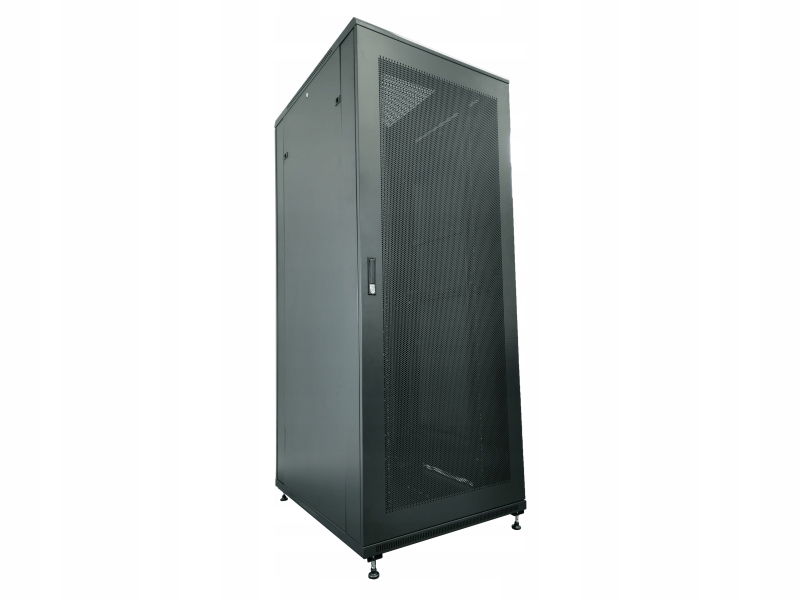 Serverová skriňa 42U 19" 600x1000, sklenené predné dvere, oceľové zadné dvere