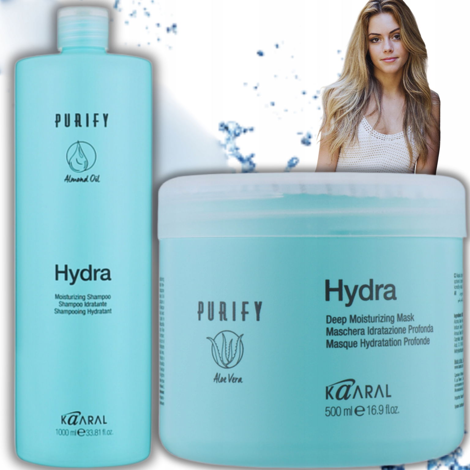 Set vlasov Šampón a maska Hydra – ideálny pre suchú pokožku hlavy 1500 ml