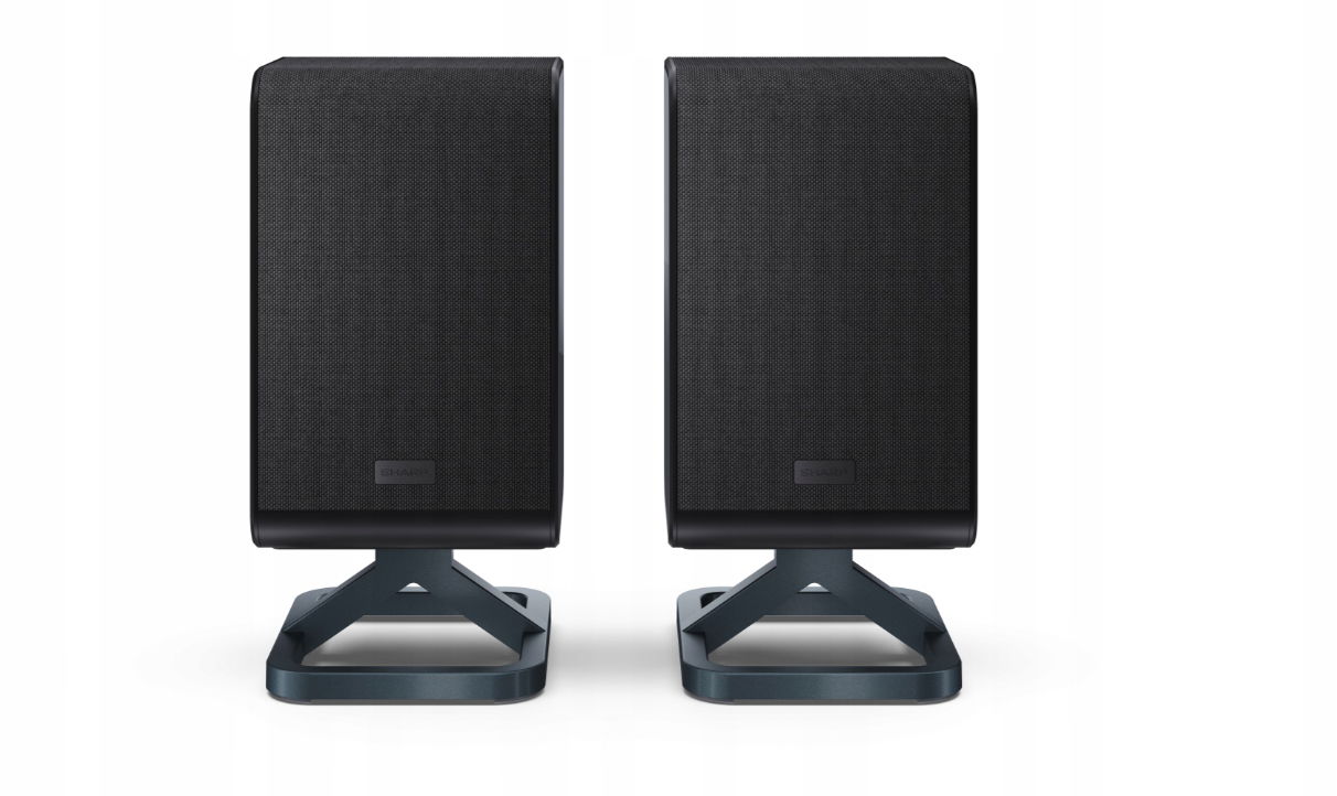 Sharp HT-SPR52021(BK) Q Soundbar 2.0.2 Wireless Rear Surround Speakers, Bla