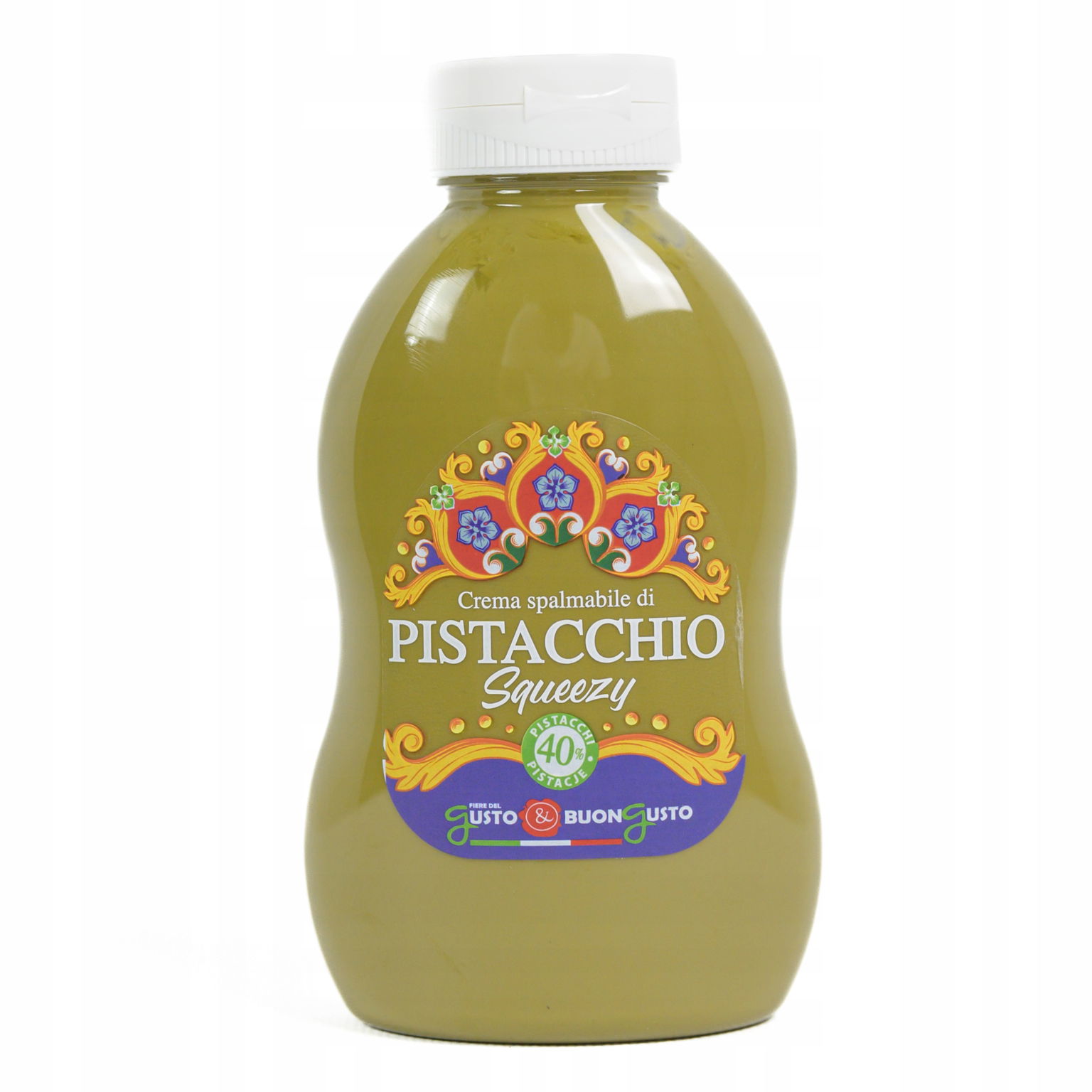 Sicílsky pistáciový krém 400 g Squeezy Poleva na dezerty Gusto Buon Gusto