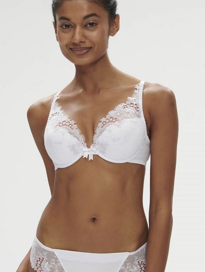 Simone Perele Push Up Vystužená Podprsenka Wish 12B347 Biela 65E