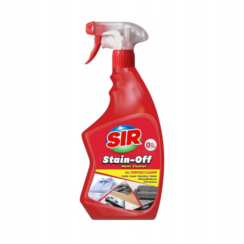 Sir Prostriedok s rozprašovačom Asprins Spray Odstraňovač škvŕn na oblečenie Stain-Off 750 ml