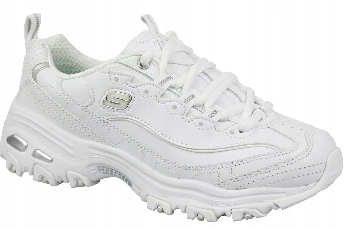 Skechers D'lites Fresh Start [41] Dámske kožené tenisky Biele