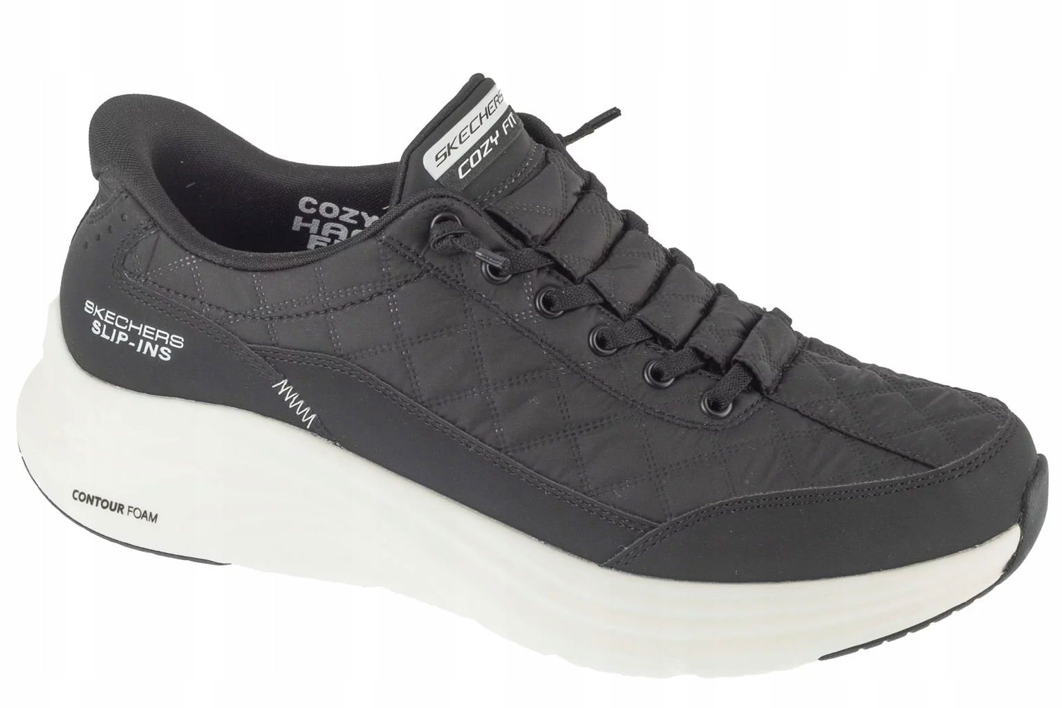 Skechers Slip-Ins: Contour Foam Cozy 232619-BKW