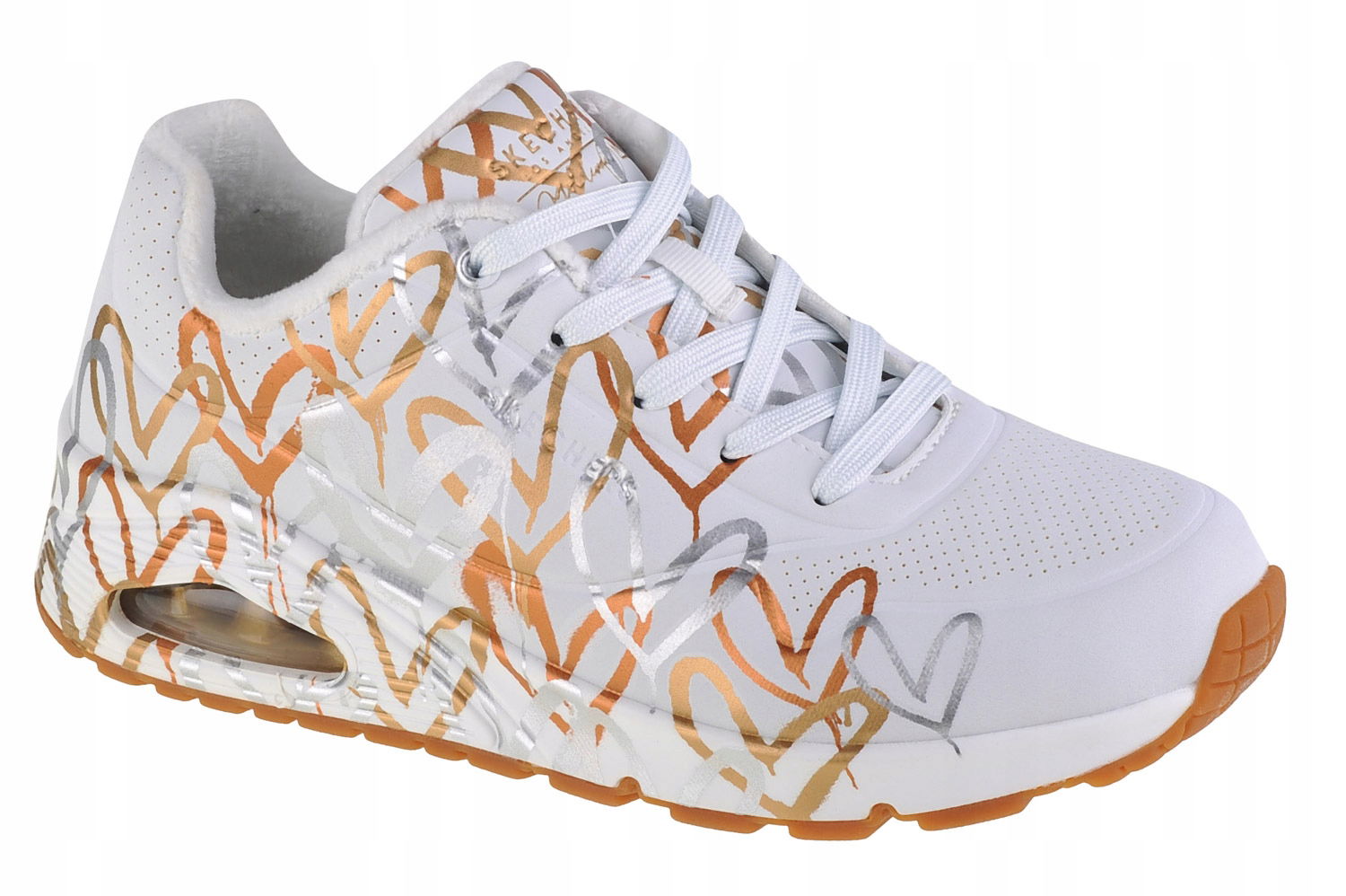 Skechers Uno-metallic Love [38] Dámske tenisky Biele