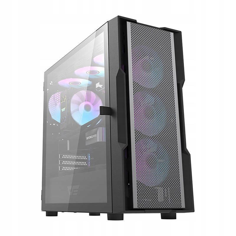 Skriňa DarkFlash DK431 Mesh Midi Tower čierny