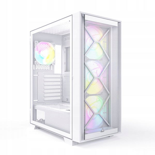 Skriňa Montech Air 1000 Premium Midi Tower biely