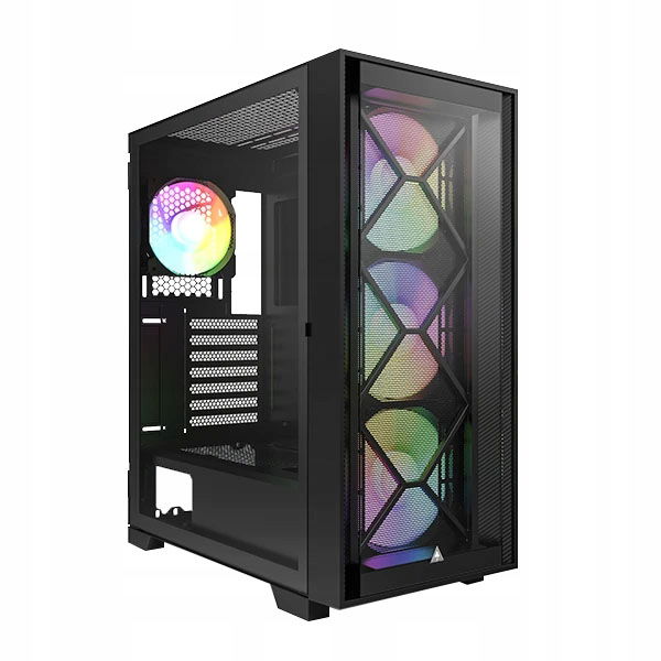 Skriňa Montech Air 1000 Premium Midi Tower čierny