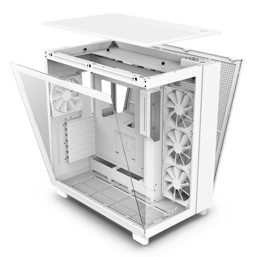 Skriňa Nzxt H9 Flow Midi Tower biela