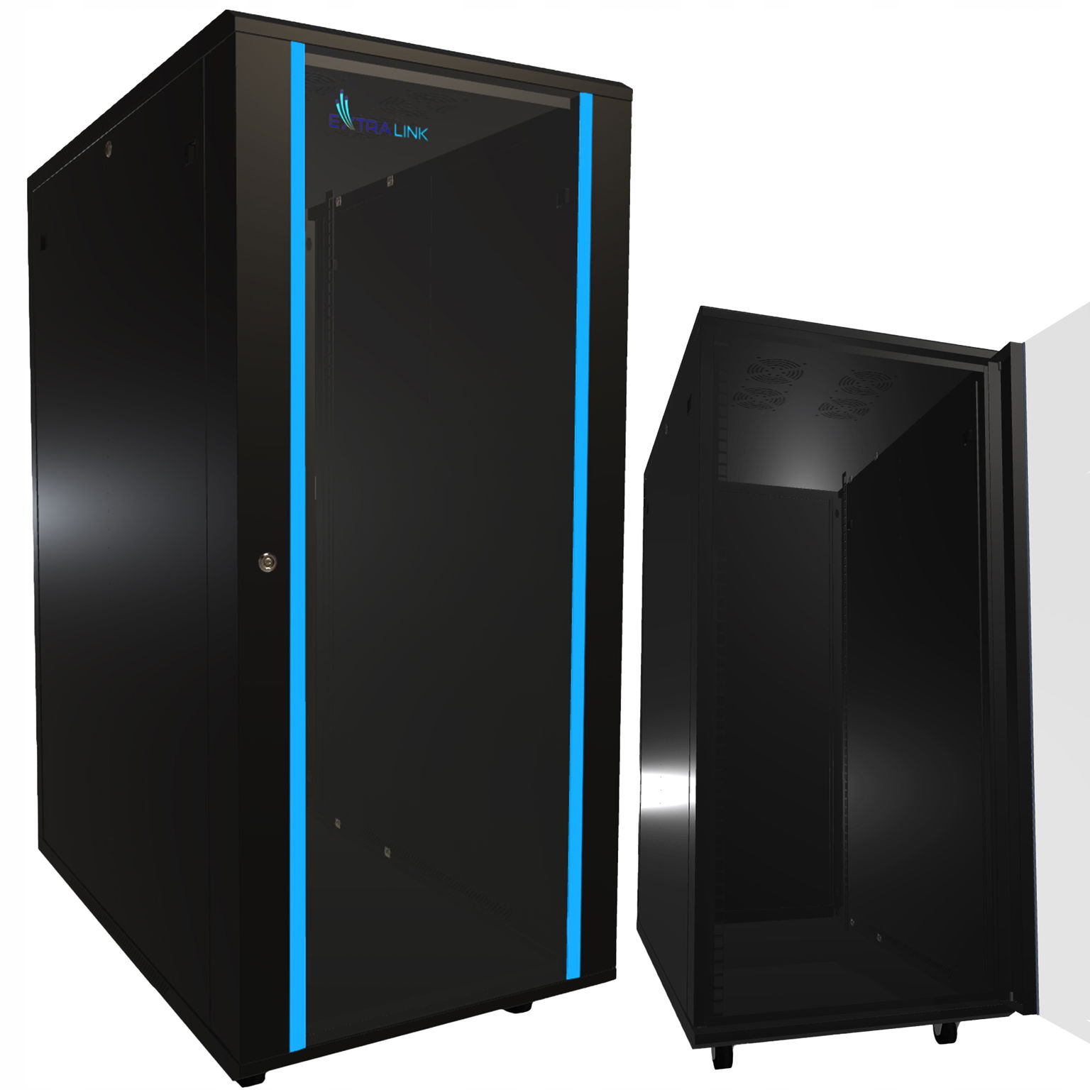 Skriňa rack 19 27U 600x1000, stojaca skriňa