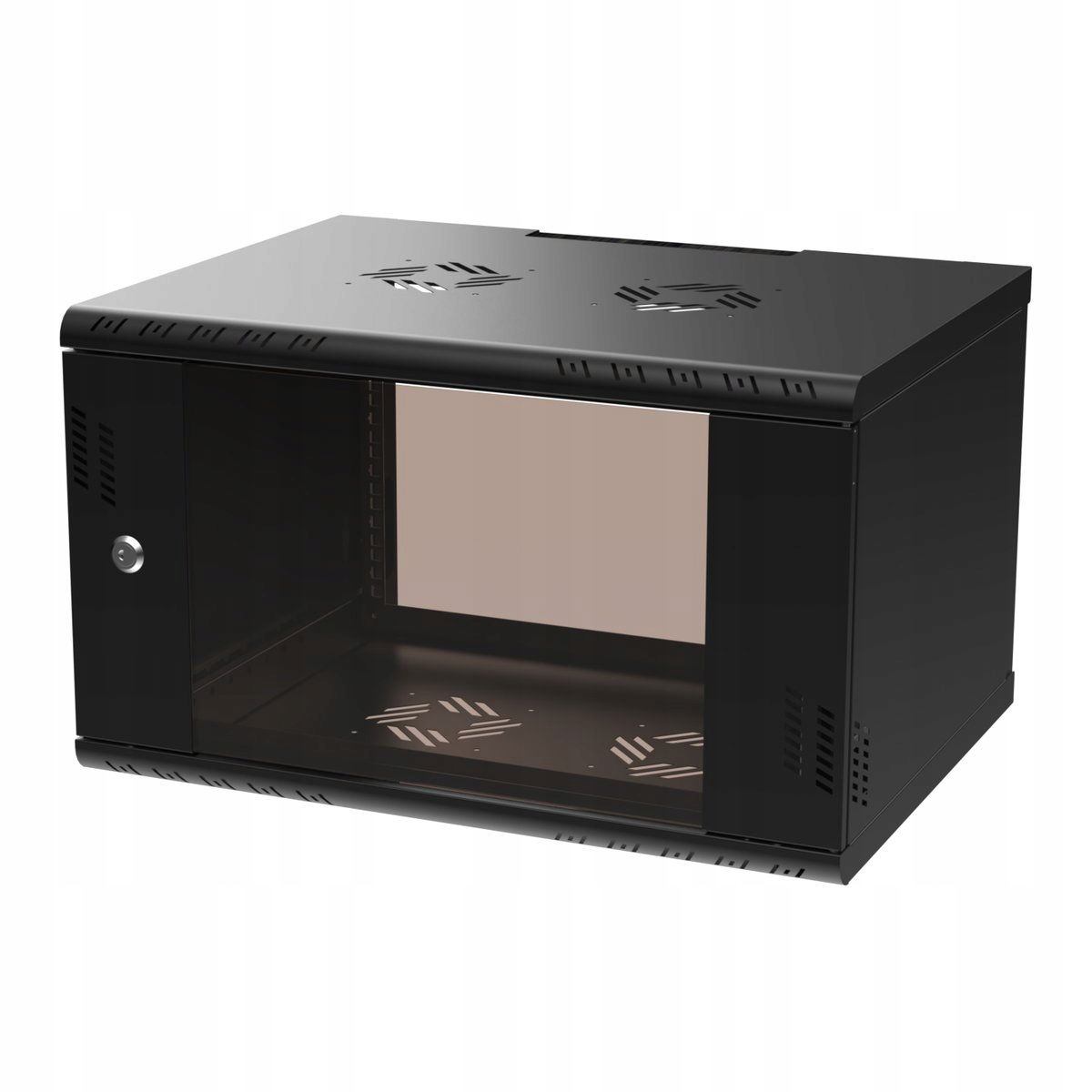 Skriňa rack 6U 600x450 Čierna beznástrojová montáž Premium