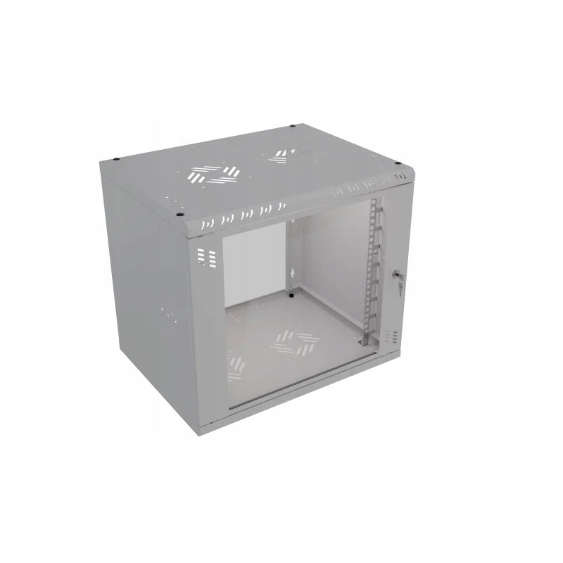 Skriňa Rack Standard 19" 9U 400 sklo šedá
