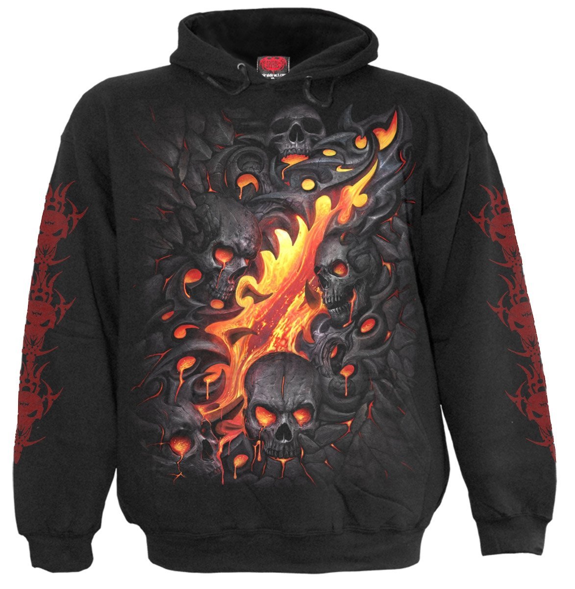 Skull Lava Mikina Spiral L