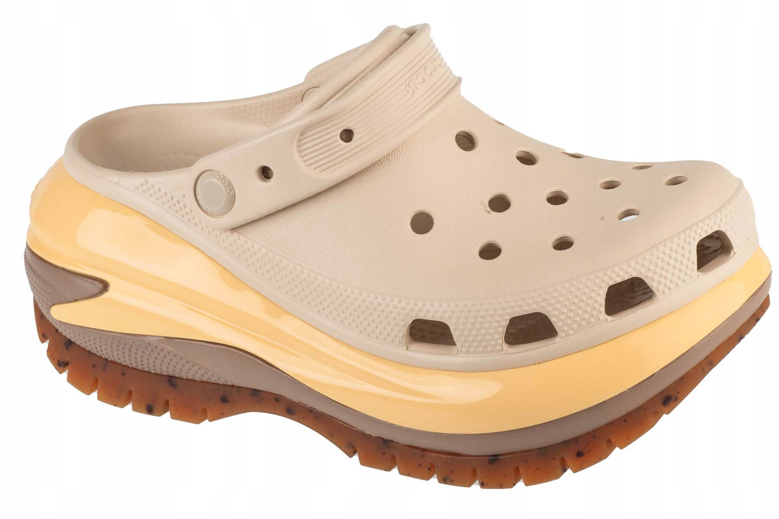 Šľapky Crocs Classic Crush Clog M6/W8 38,5 Almond Tint/Multi