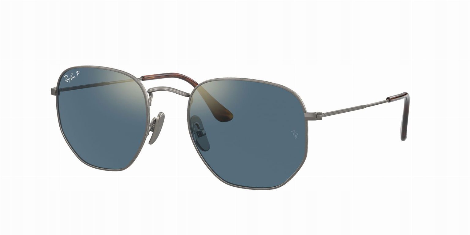 Slnečné okuliare s polarizáciou Ray-Ban Hexagonal Titanium