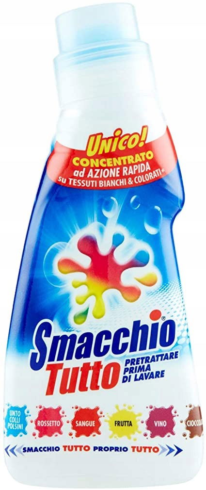 Smacchio Tutto odstraňovač škvŕn s kefkou, biela a farebná tkanina, 250 ml