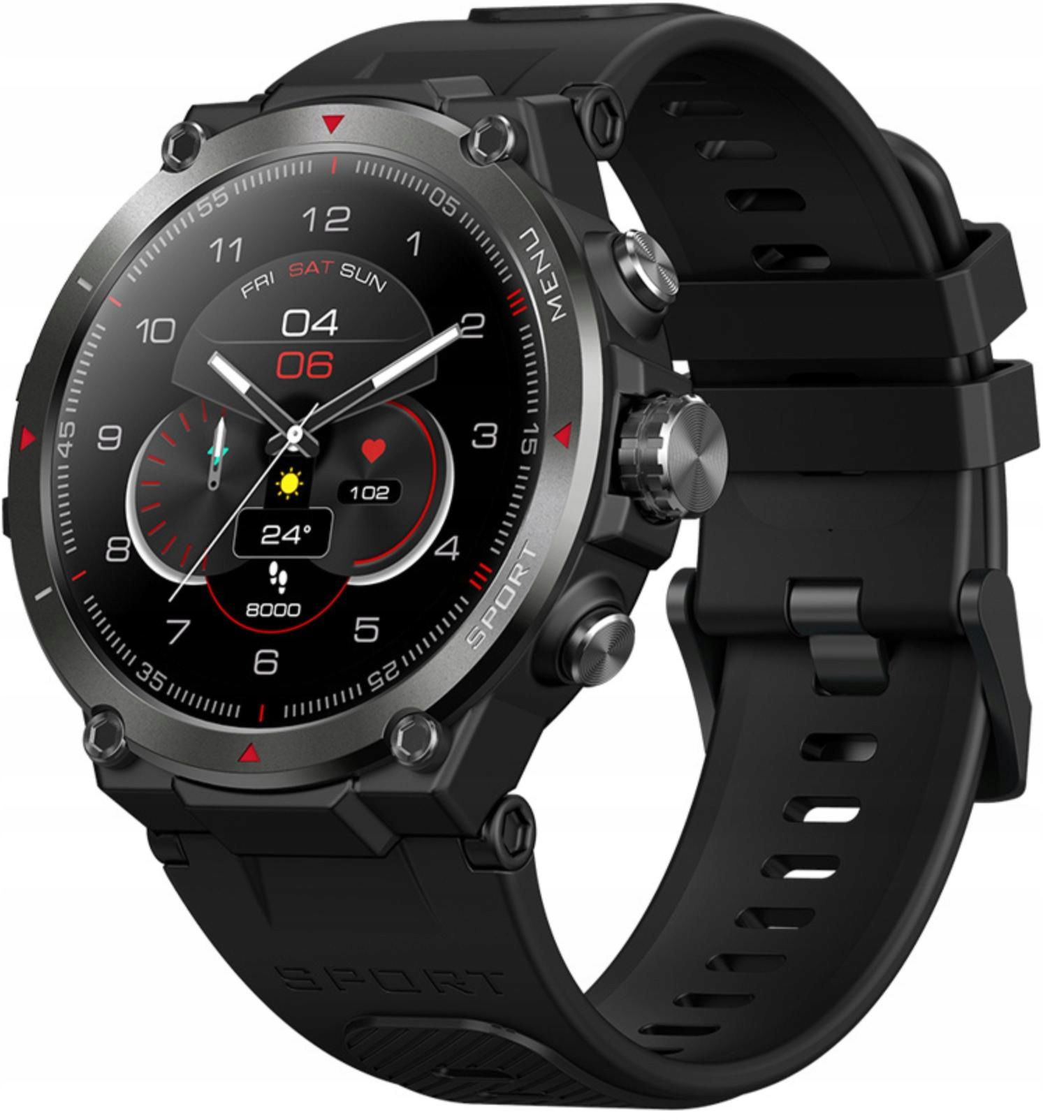 Smart hodinky Zeblaze Stratos 2 čierne