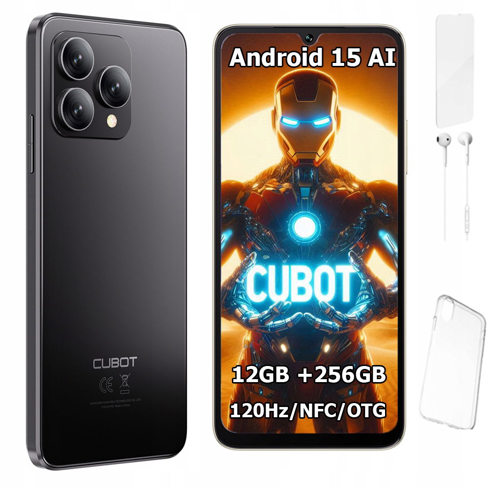 Smartfón Cubot A40 6,88" 12/256GB Dual Sim Nfc Android 15 Puzdro Fólia