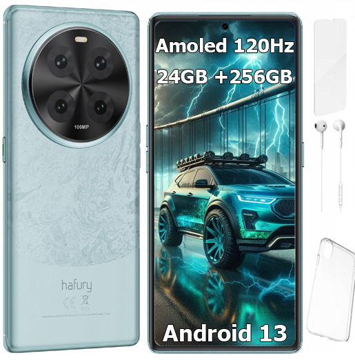 Smartfón Cubot Hafury Meet 24/256GB Amoled 2K+ Android13 Nfc Puzdro