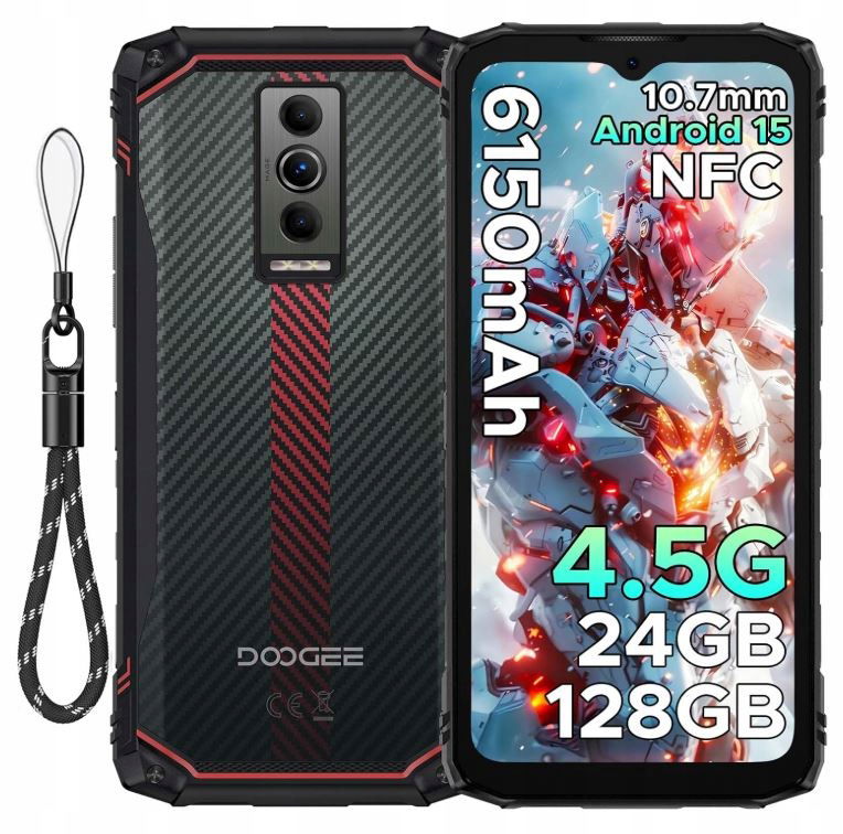 Smartfón Doogee Blade 10 Energy 24/128GB 6.56" Lte Červený
