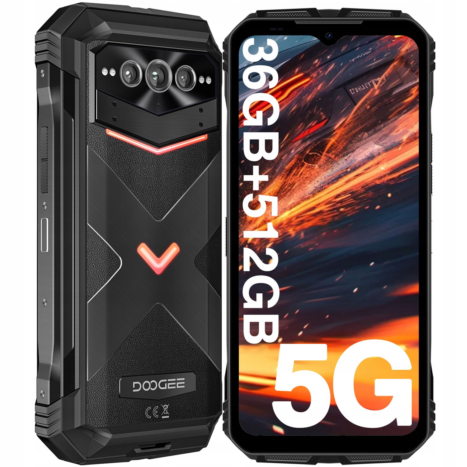 Smartfón DooGee VMaxPLUS 36/512GB 6,6" 22000 mAh Android 14 5GSIM 120HZ IP68