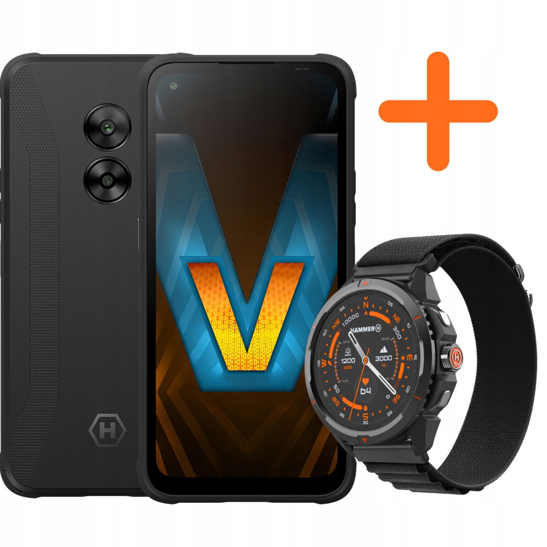 Smartfón Hammer Blade V 5G Pancerny Smartwatch Hammer Watch 2 Sada