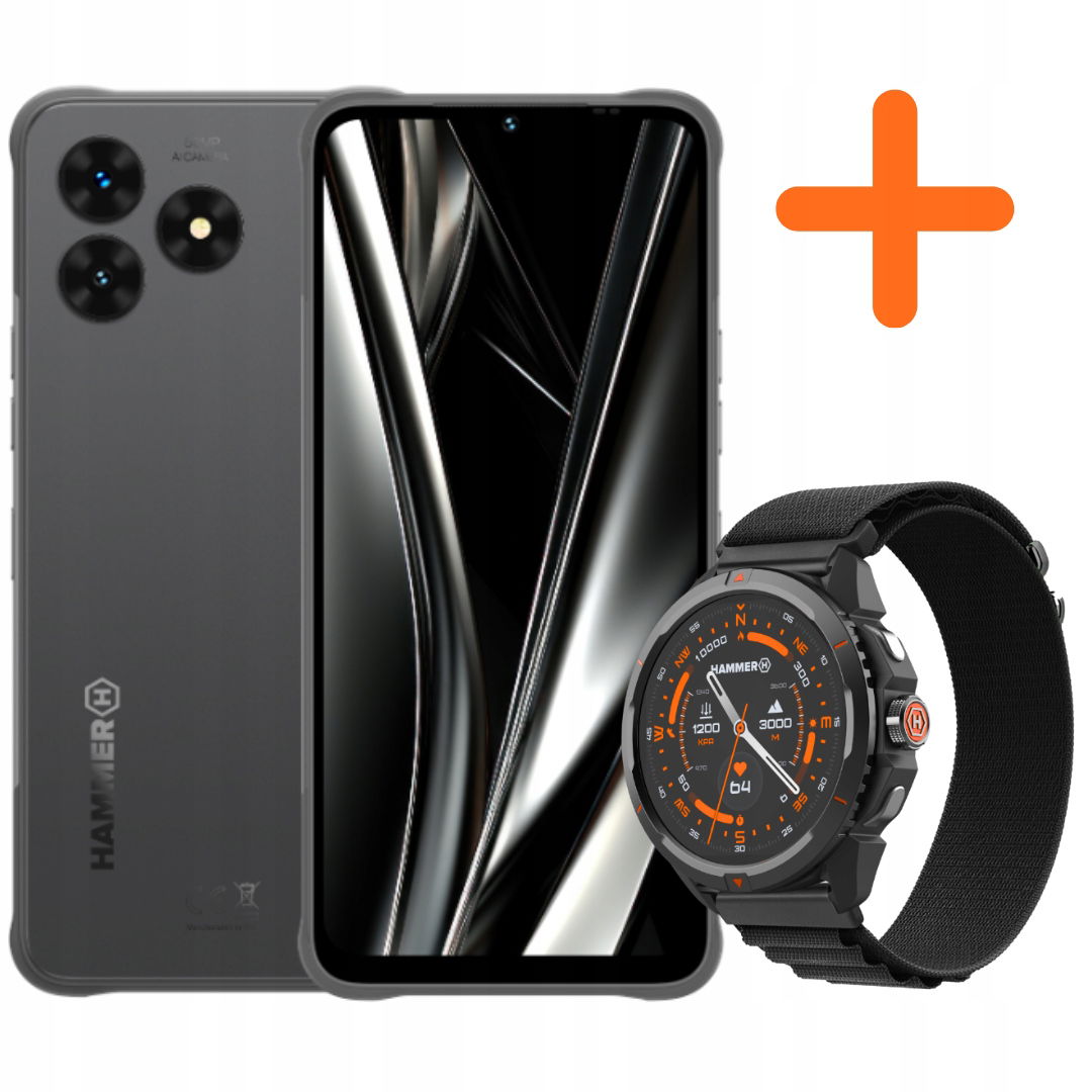 Smartfón Hammer Blade Va 5G Pancerny Smartwatch Hammer Watch 2 Sada
