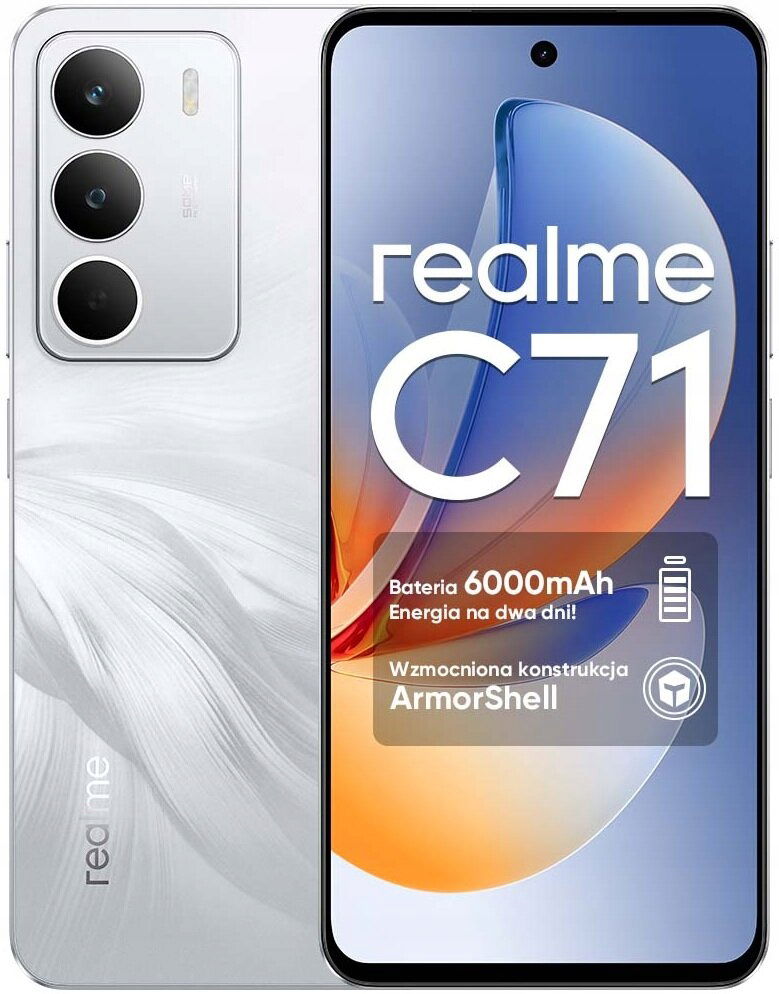 Smartfón realme C71 8/256GB Dual Sim LCD Lte Nfc Biela Swan