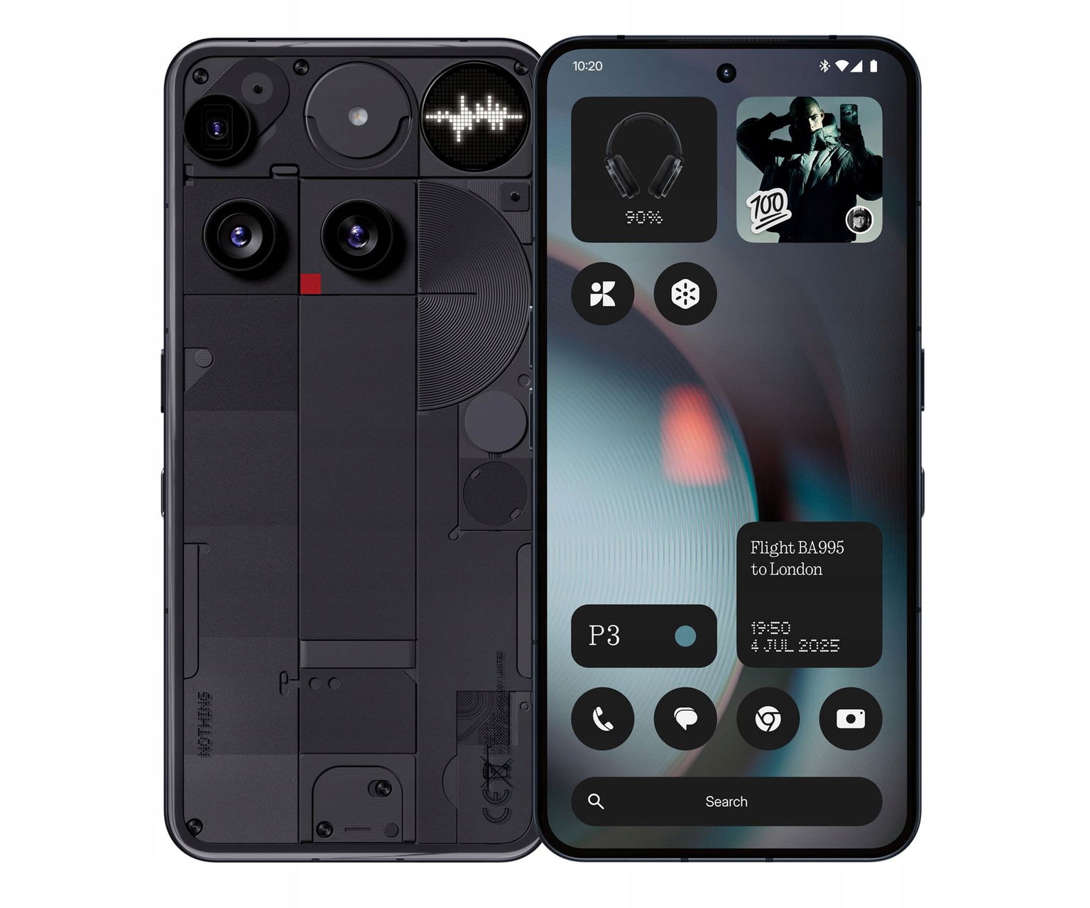 Smartphone Nothing (3) 16 Gb 512 Gb 5G čierny