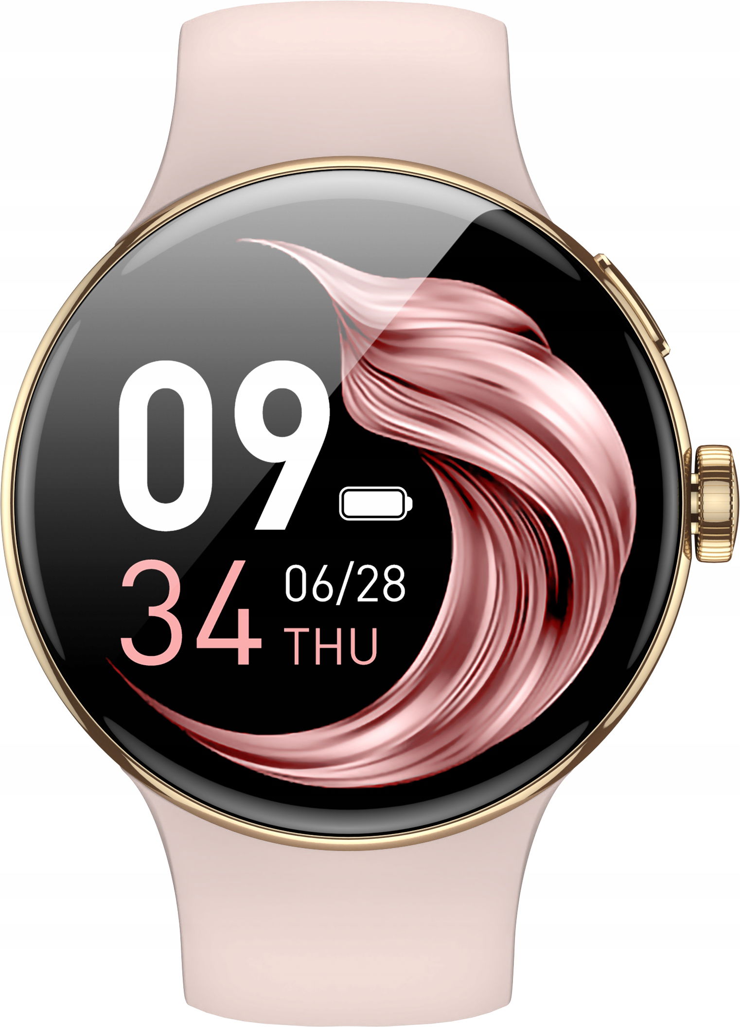 Smartwatch Dámske Pripojenie Bluetooth Xinji Nothing 2 Zlatý Ružový