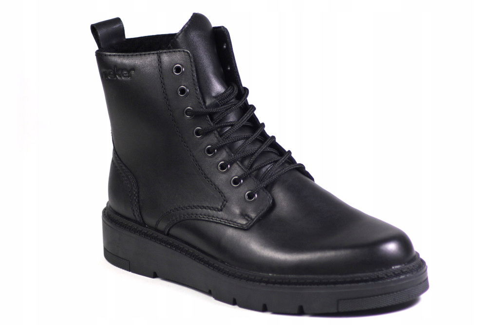 Šnurovacie Rieker 30101-00 Čierne Pánske Čierne