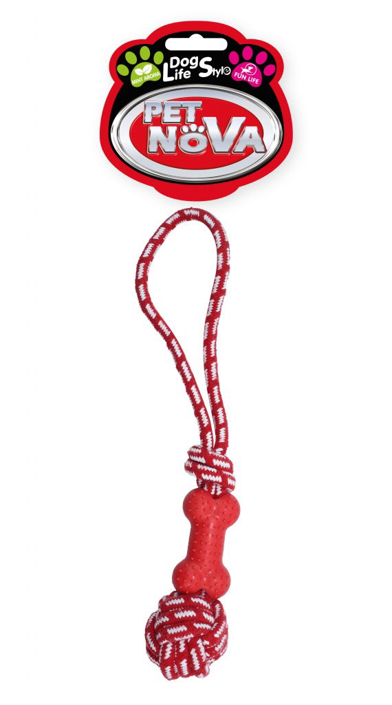 Šnúry a kolieska pre psa Pet Nova Tpr-ropedumbbell-re