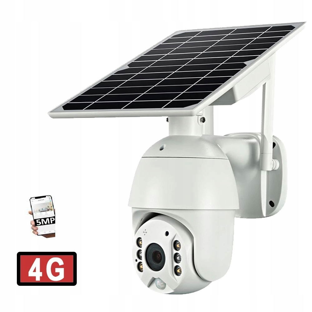 Solárna Bezdrôtová Kamera Gsm Lte 4G Cam Sim