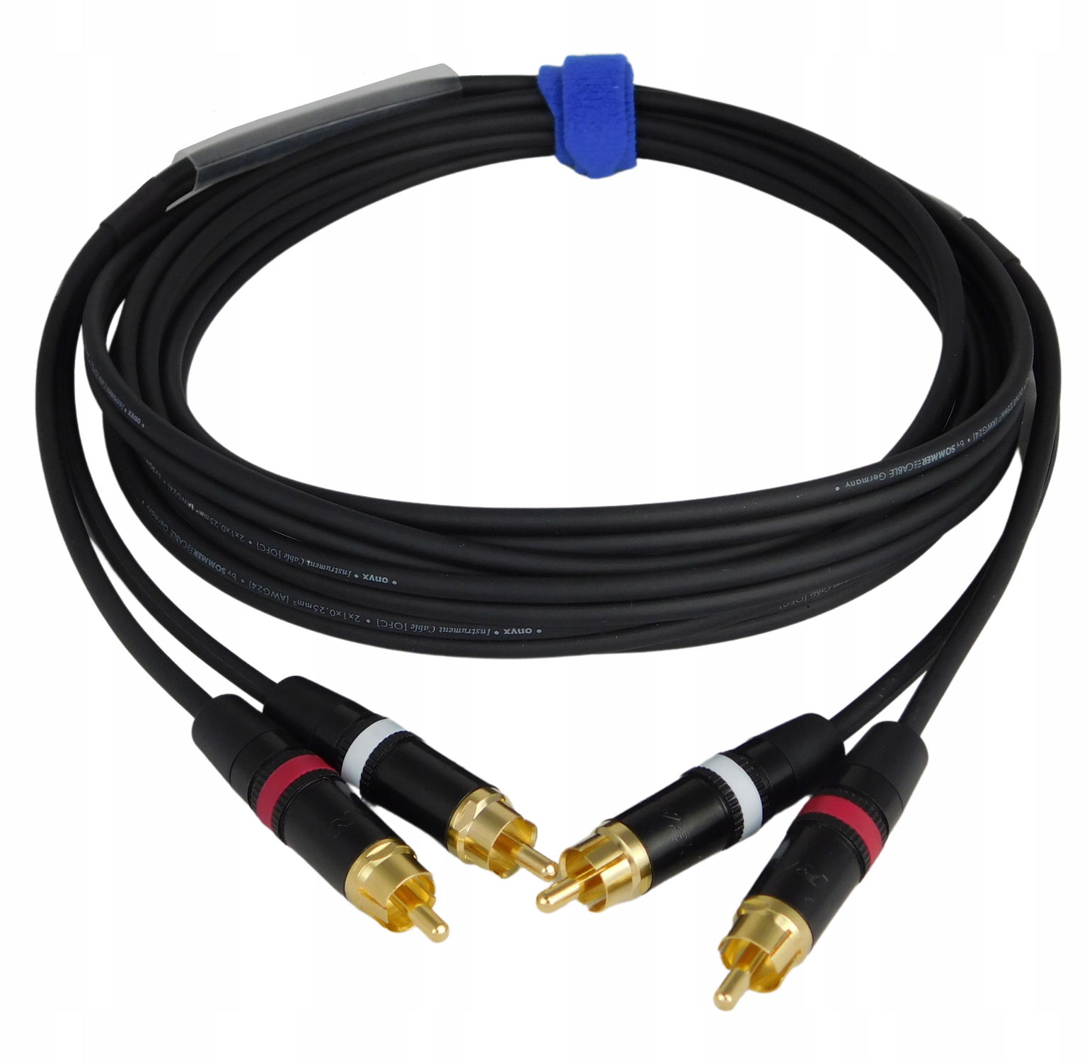 Sommer Onyx Interkonekt 2xRCA Cinch Neutrik 10 m