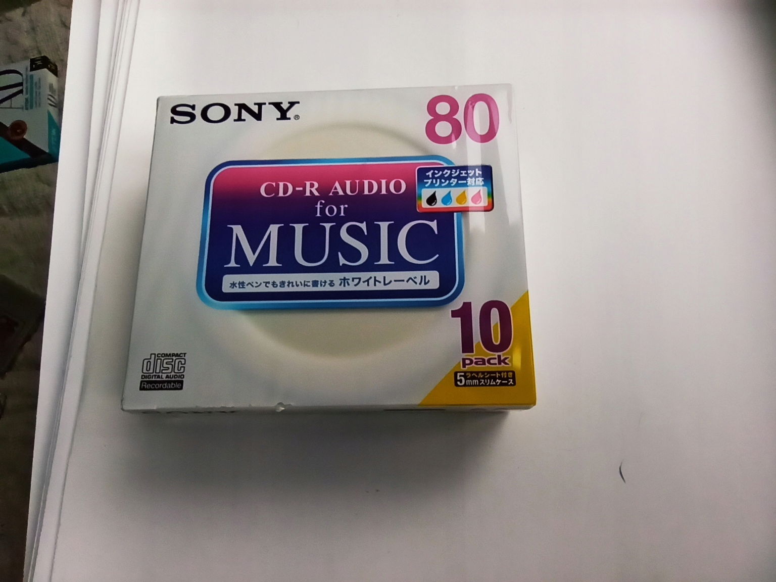 Sony Music Cd-r Audio Music Printable 80 10ks Jpn