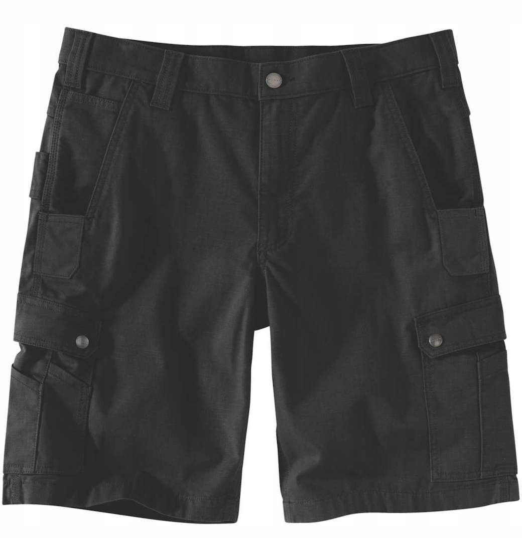 Šortky Carhartt Rugged Flex RipStop Cargo Black