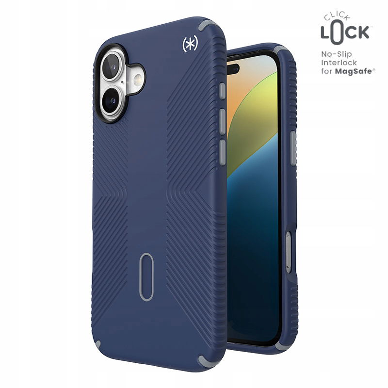 Speck Presidio2 Grip ClickLock & MagSafe pre iPhone 16 Plus (pobrežná modrá)