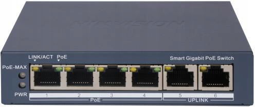 Spínač Hikvision DS-3E1506P-EI (o-std)