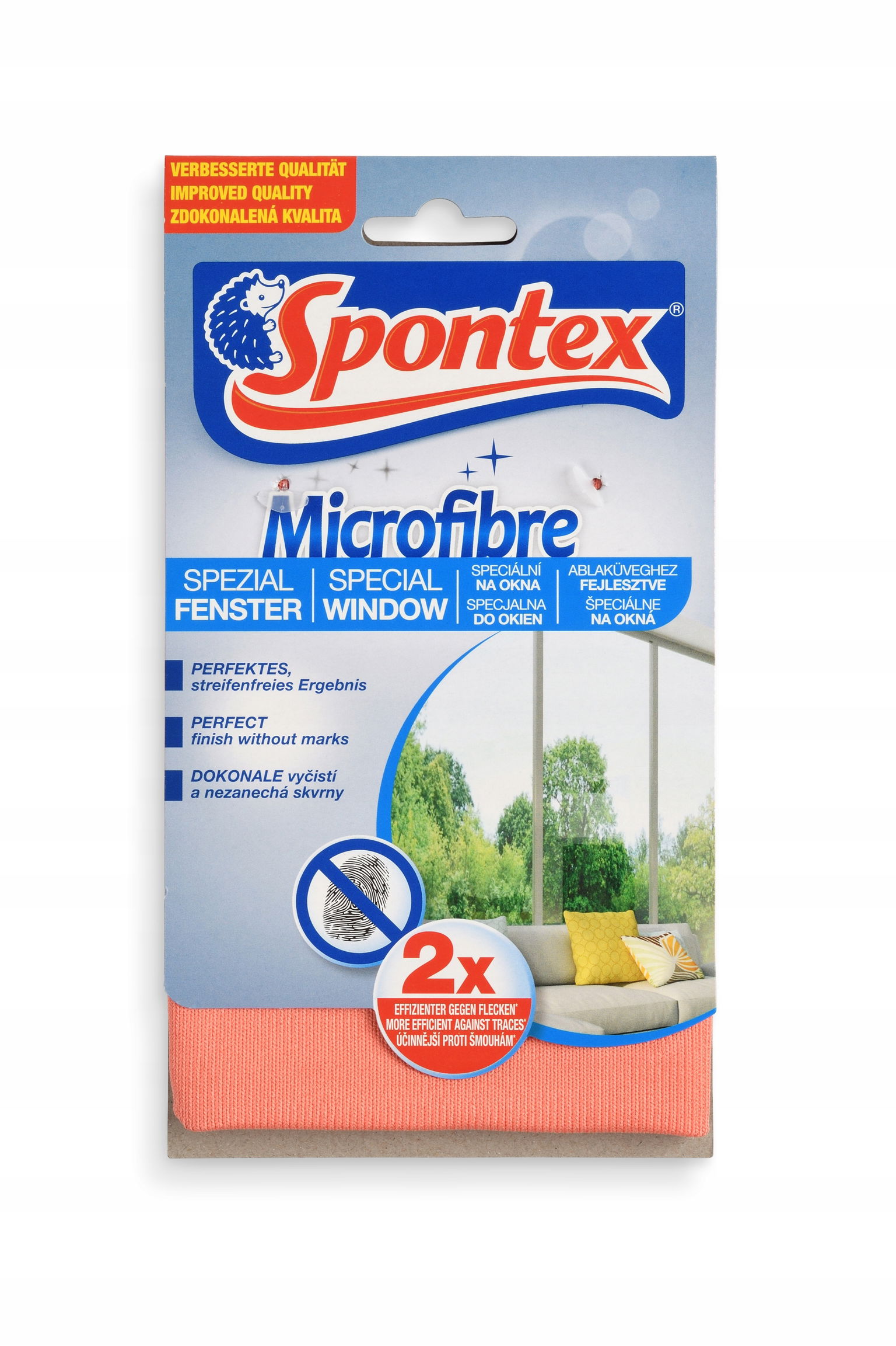 Spontex Window Wonder Utierka z mikrovlákna na okná 35x35 cm