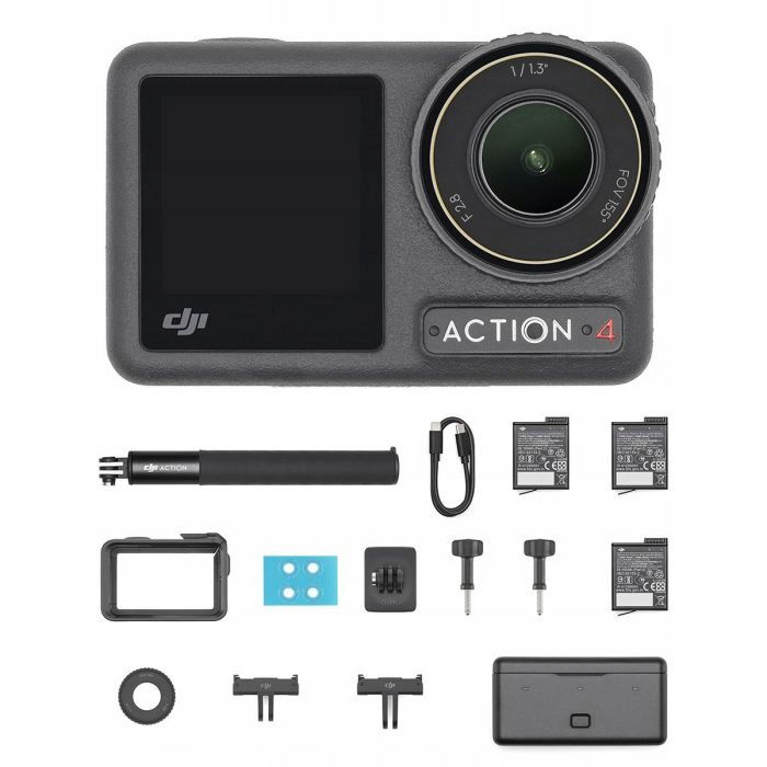 Športová kamera Dji Osmo Action 4 Adventure Combo 4K Uhd