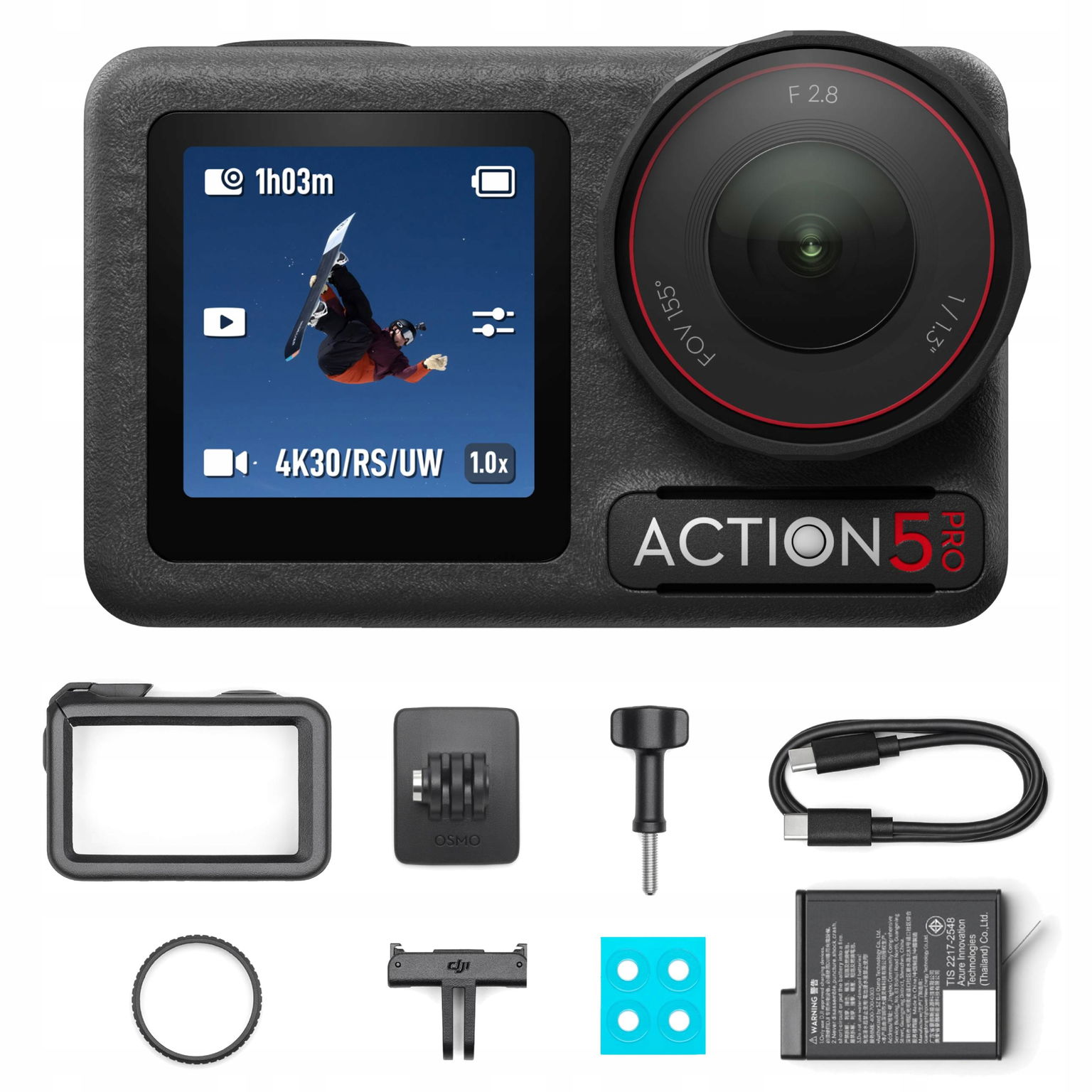 Športová kamera Dji Osmo Action 5 Pro Standard Combo 4K Uhd
